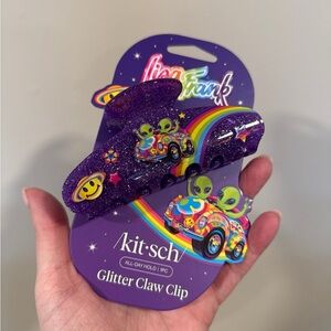Lisa Frank X Kitsch Glitter Claw Clip - Zoomer and Zorbit